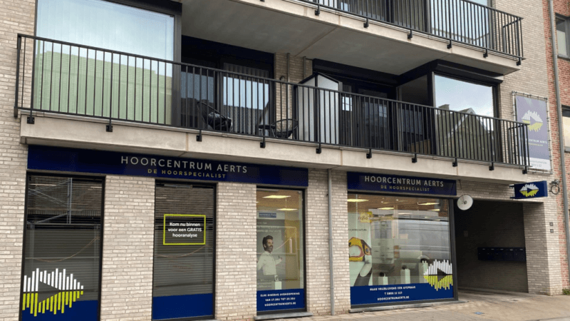 Voorkant gebouw hoorcentrum Aerts Nijlen