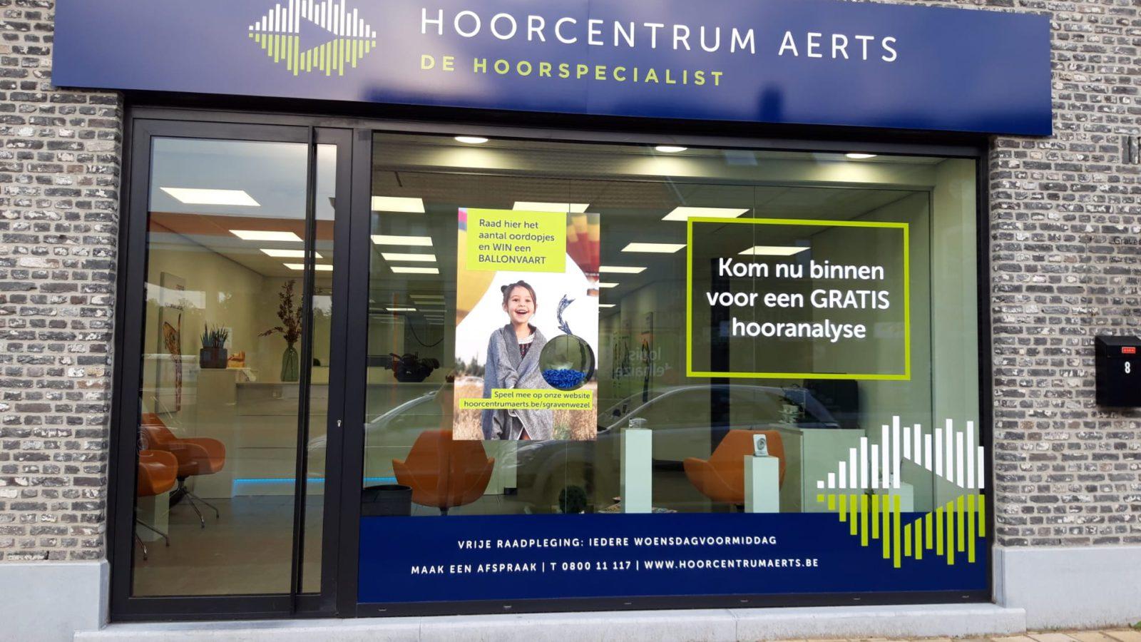 Vooraanzicht winkel Hoorcentrum Aerts ‘s Gravenwezel