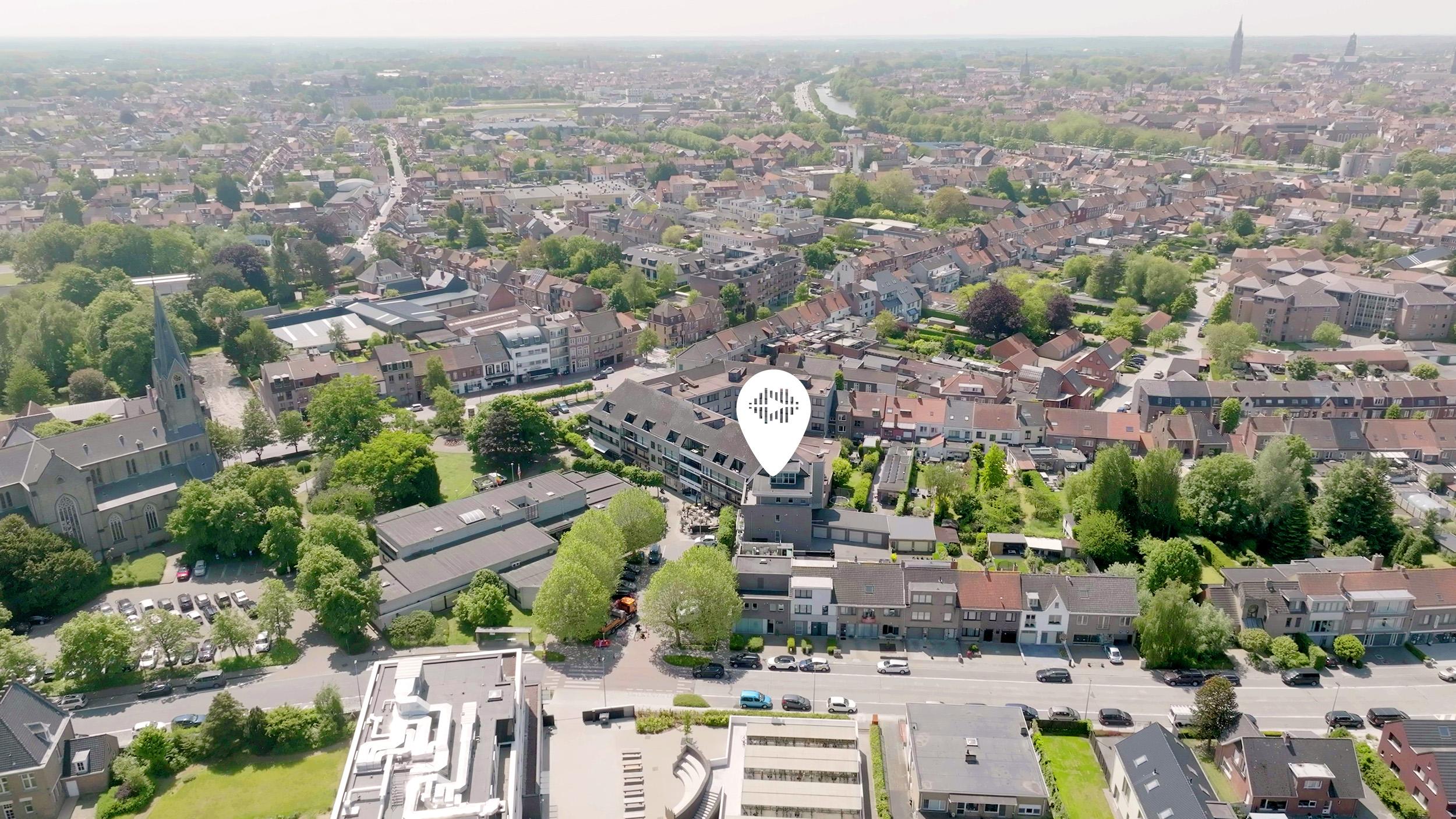 Luchtfoto Hoorcentrum Aerts Brugge (Sint-Kruis)